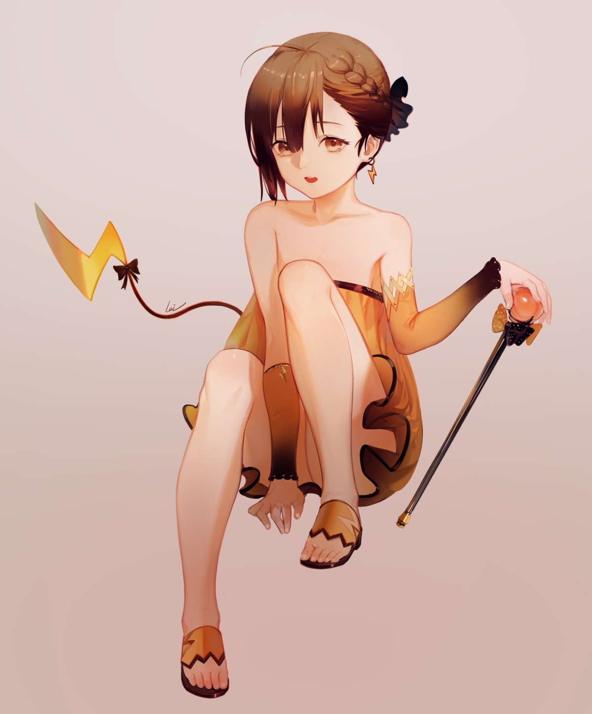 dress heels leiq pokemon raichu tail