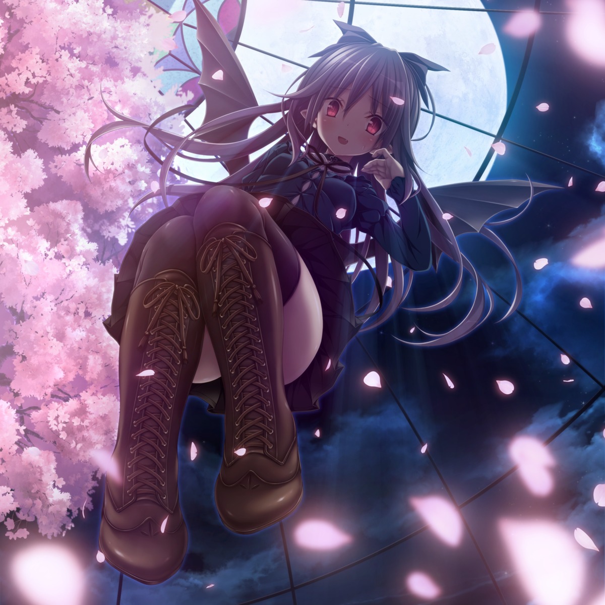 aoi_tori_(purple_software) game_cg koku mary_harker pointy_ears purple_software thighhighs wings