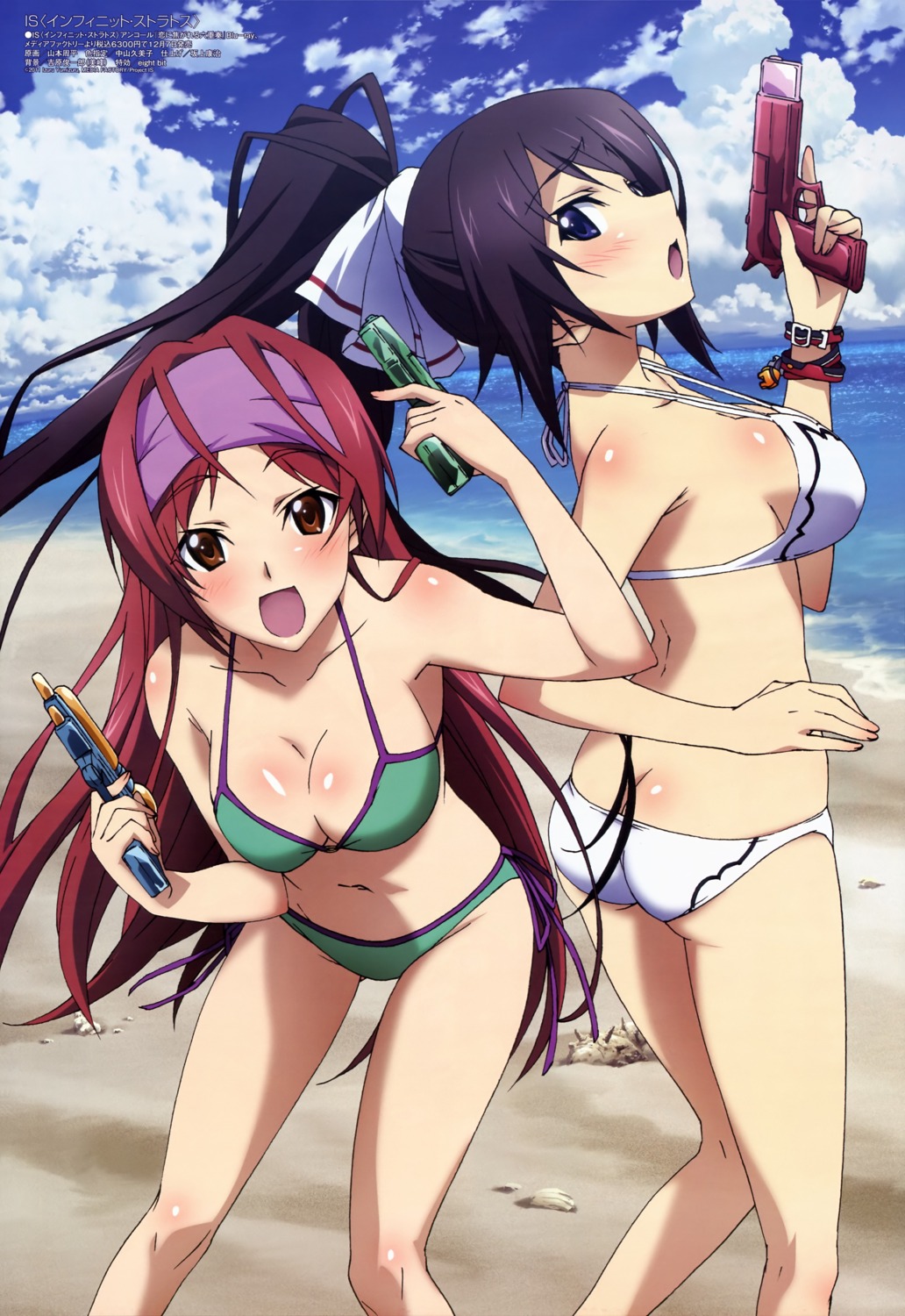 bikini cleavage gotanda_ran infinite_stratos shinonono_houki swimsuits yamamoto_shuuhei