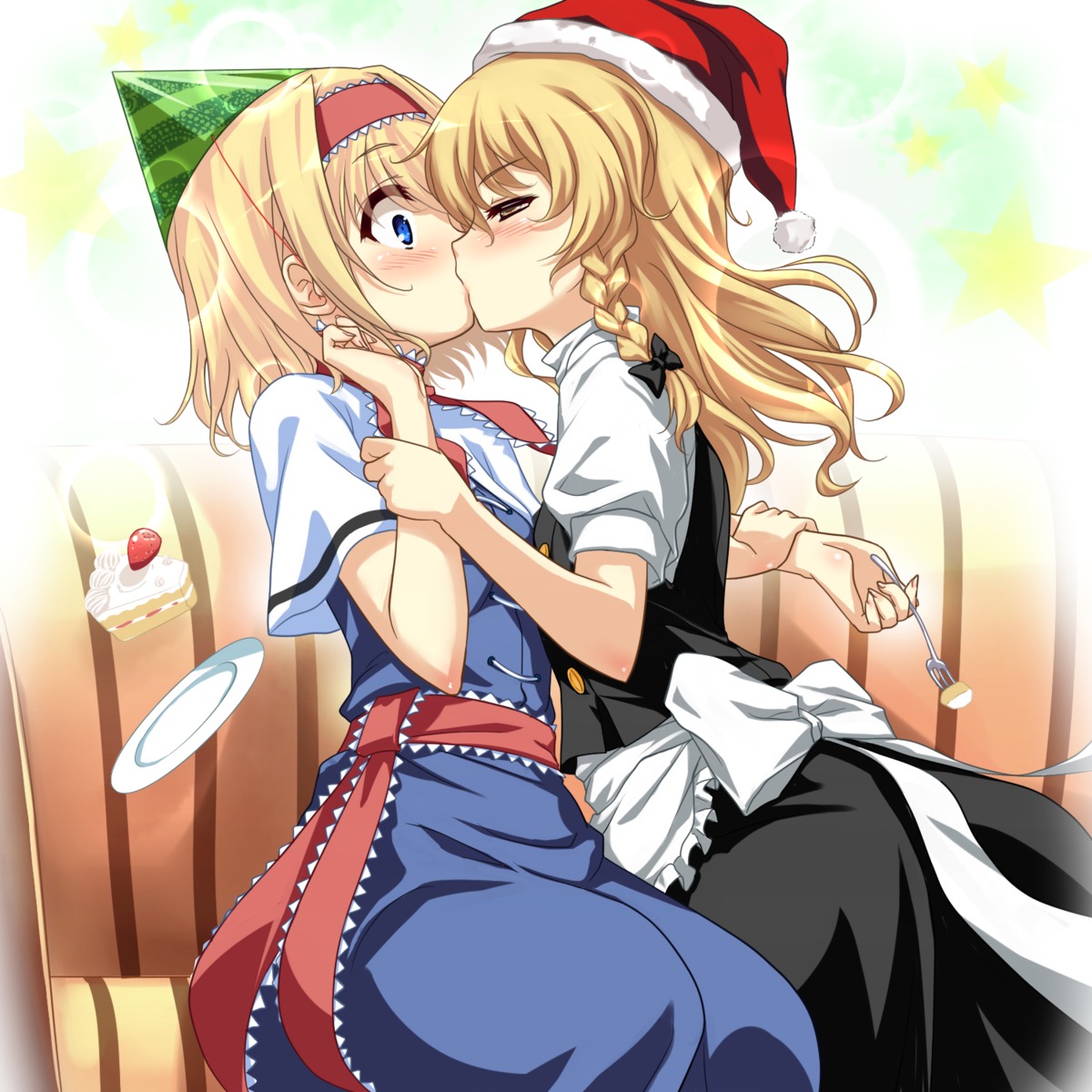 alice_margatroid kirisame_marisa sea_chicken touhou yuri