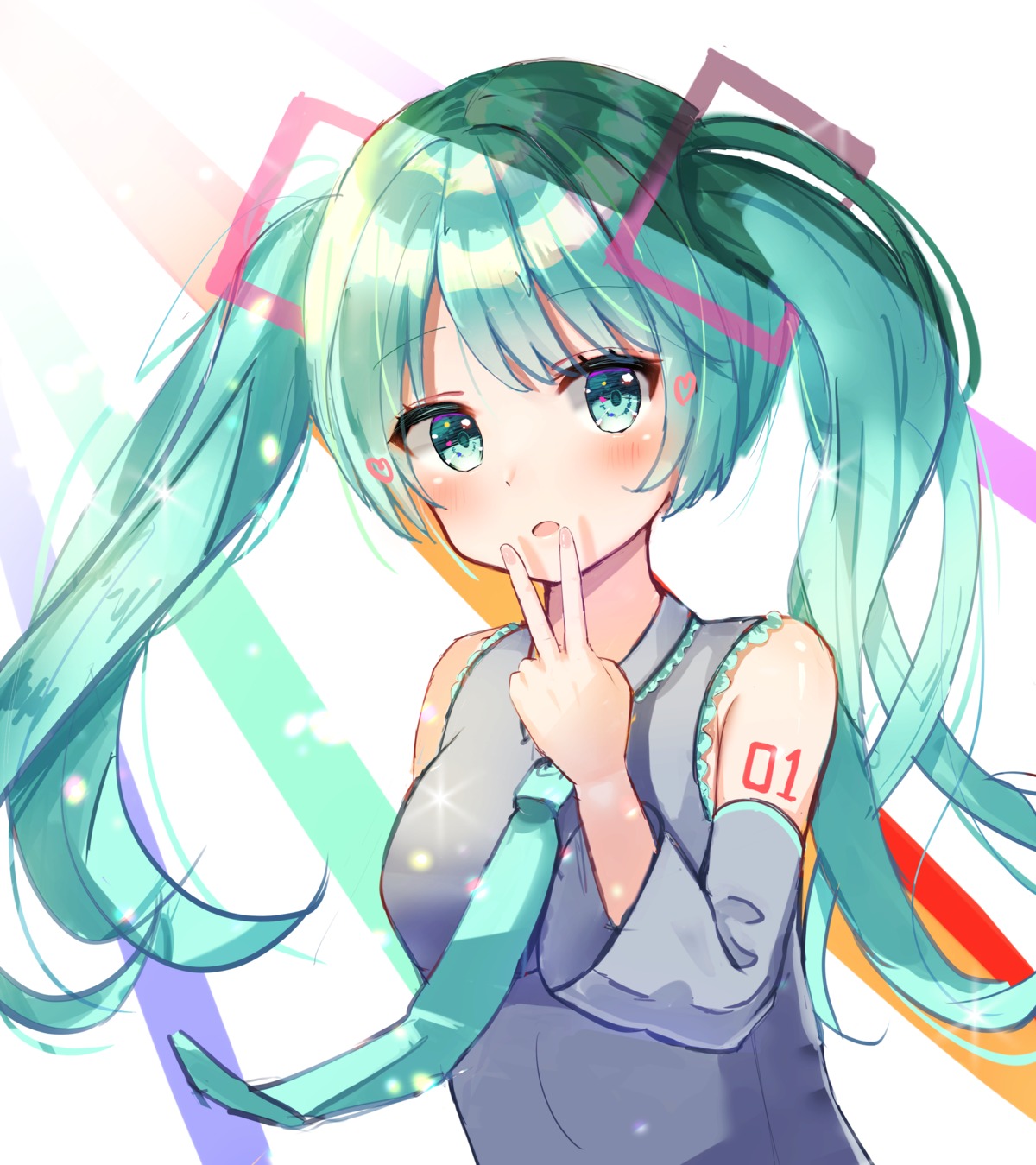 atsuneko hatsune_miku tattoo vocaloid