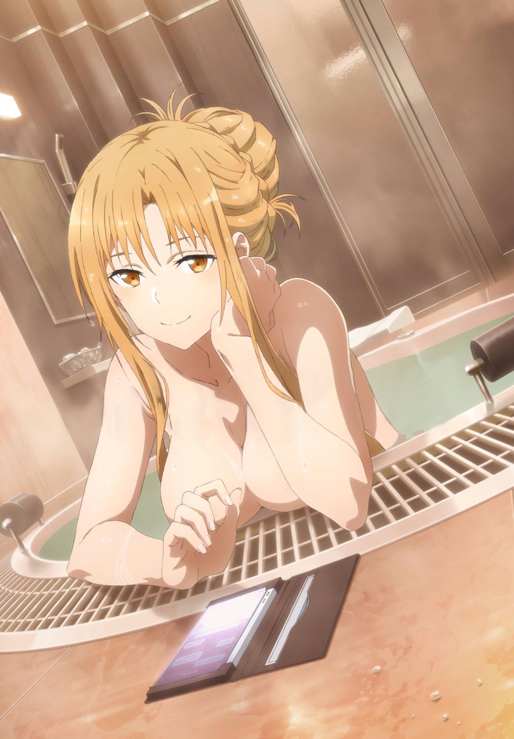asuna_(sword_art_online) bathing naked sword_art_online sword_art_online_ordinal_scale tagme wet
