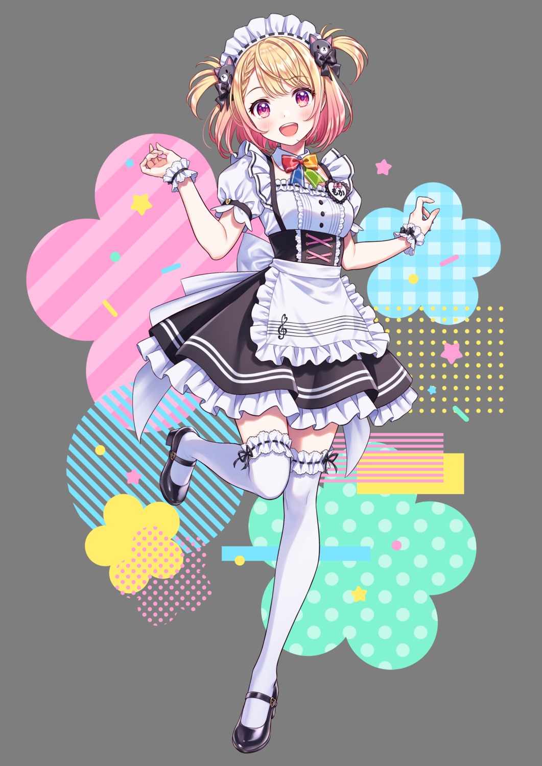 garter heels maid morikura_en otome_mocha otome_mocha_project thighhighs transparent_png