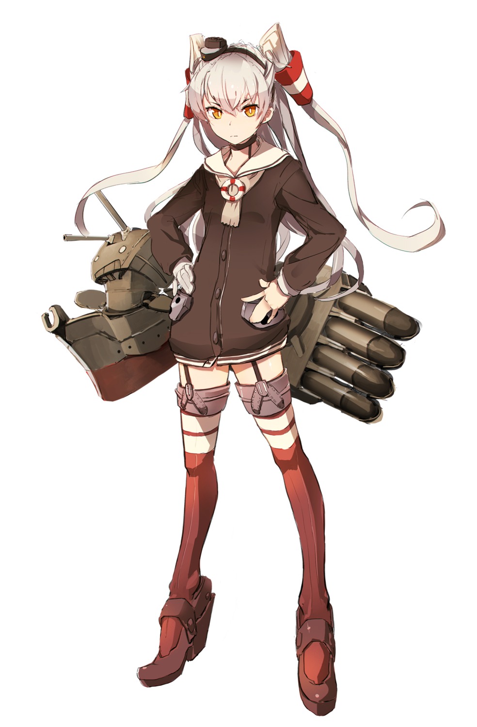 amatsukaze_(kancolle) heels kantai_collection rensouhou-kun soubin stockings thighhighs