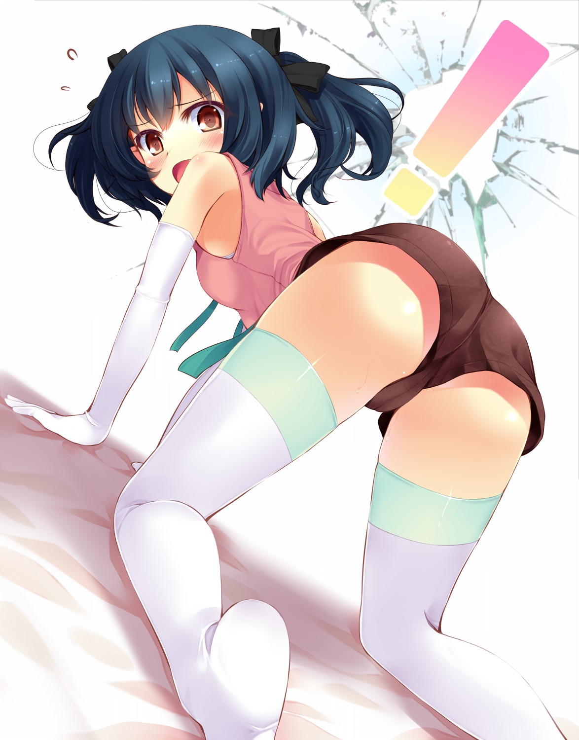 ayame_(komone_ushio) cameltoe komone_ushio thighhighs