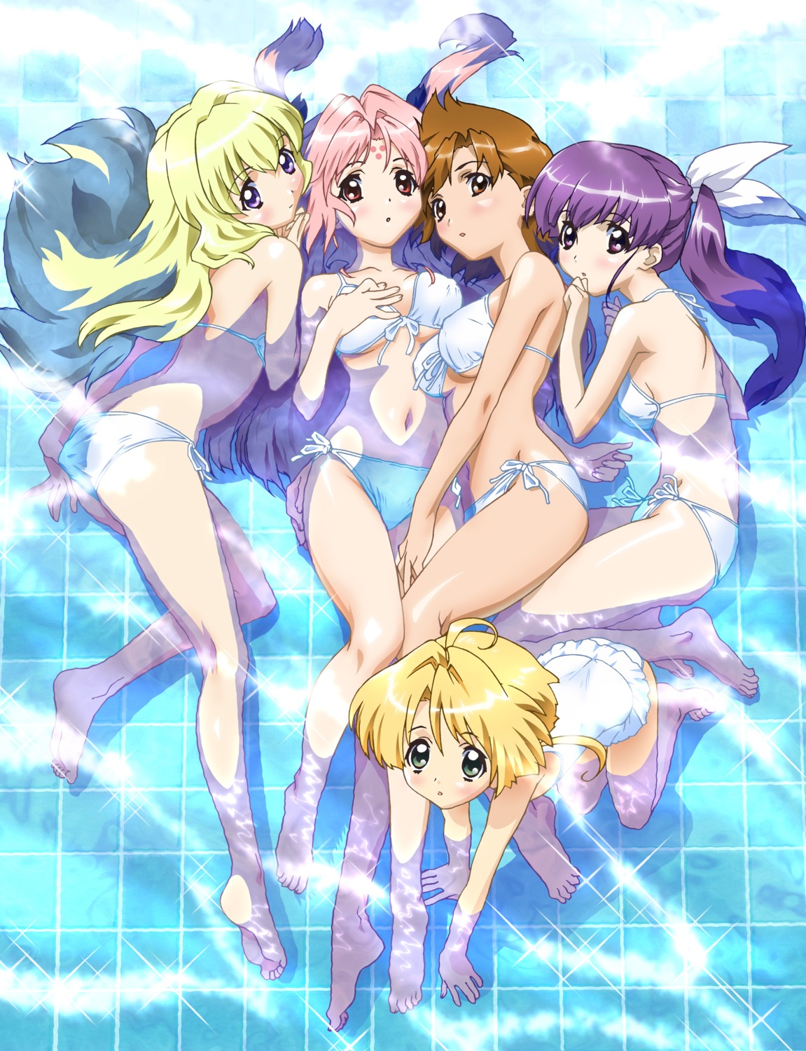 bikini fukuyama_risa girls_bravo hare_nanaka_koyomi kojima_kirie lana_jude_tomoka miharu_sena_kanaka swimsuits