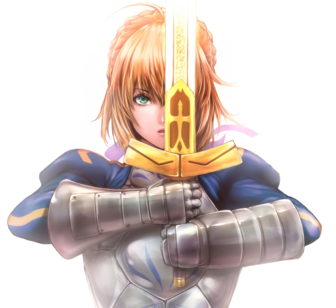 armor fate/stay_night saber sword zucchini