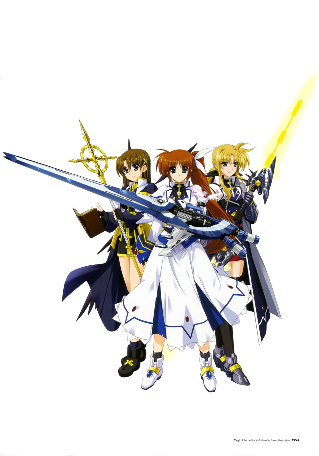 fate_testarossa higa_yukari jpeg_artifacts mahou_senki_lyrical_nanoha_force mahou_shoujo_lyrical_nanoha takamachi_nanoha yagami_hayate