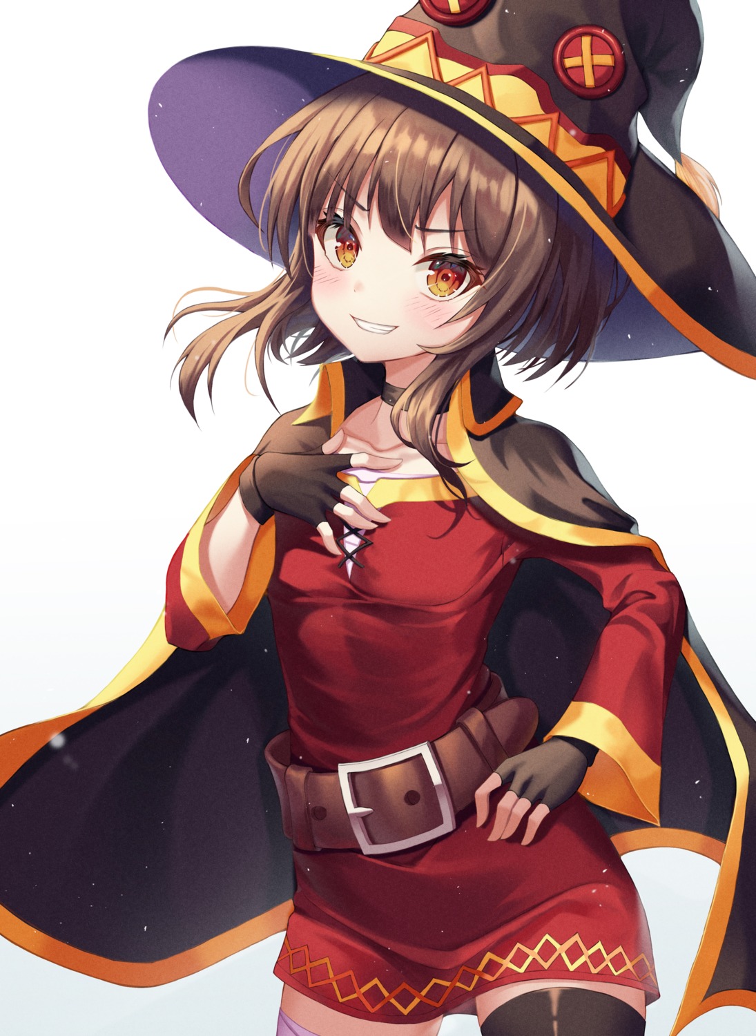 bandages dress kono_subarashii_sekai_ni_shukufuku_wo! megumin oert129 thighhighs witch