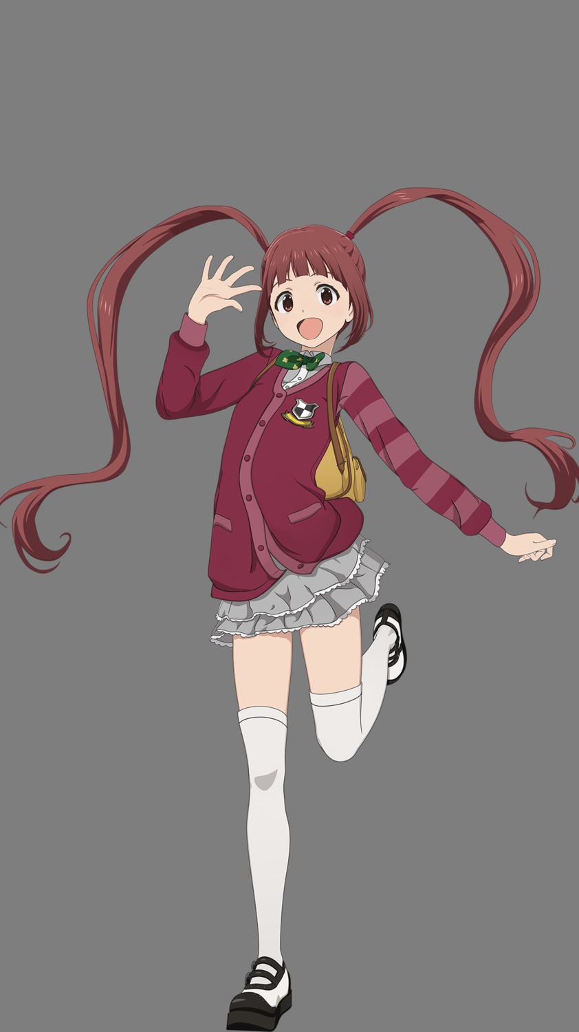 matsuda_arisa sweater the_idolm@ster the_idolm@ster_million_live! thighhighs transparent_png