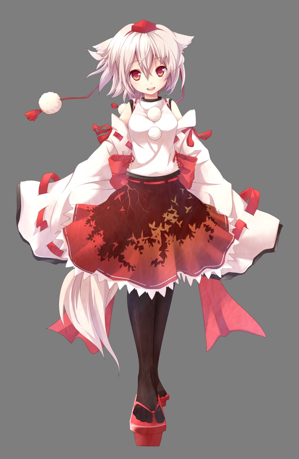 akeboshi_kagayo animal_ears inubashiri_momiji pantyhose tail touhou transparent_png