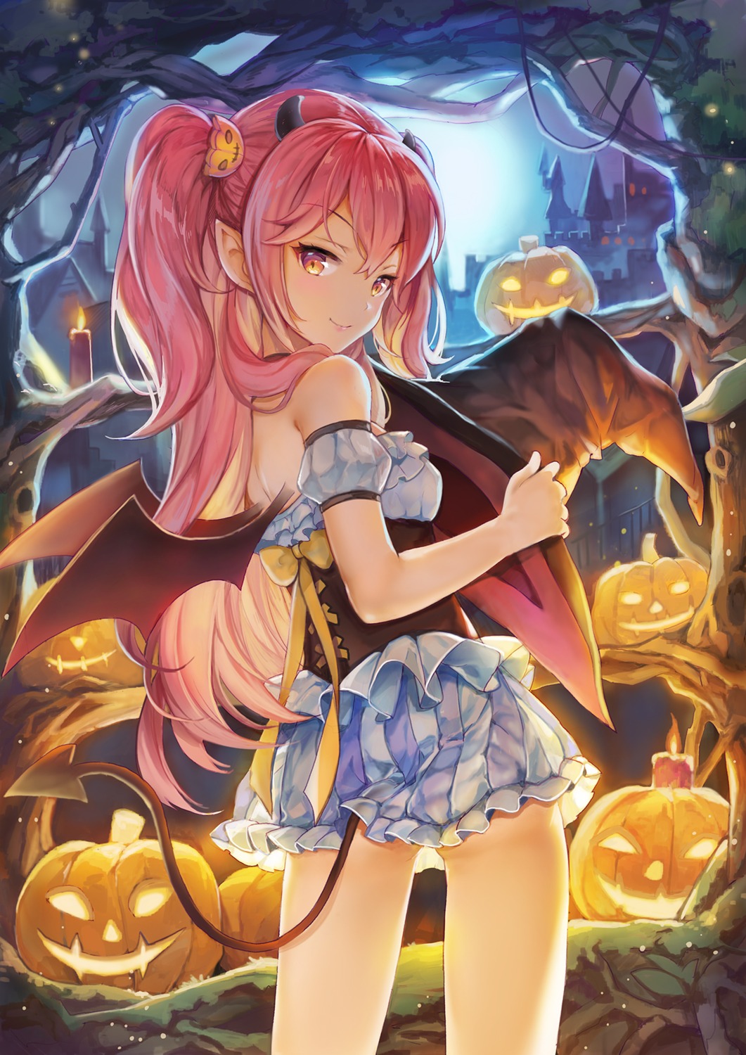 halloween horns pointy_ears sibyl tail wings