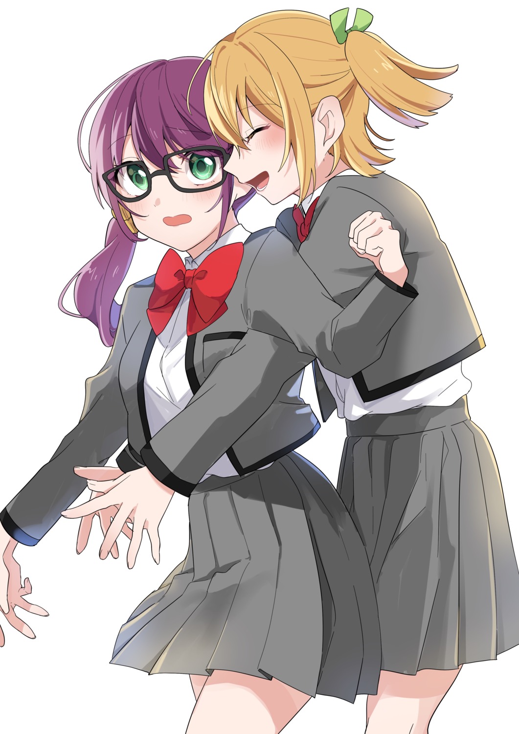 daiba_nana hoshimi_junna megane seifuku shoujo_kageki_revue_starlight tagme yuri