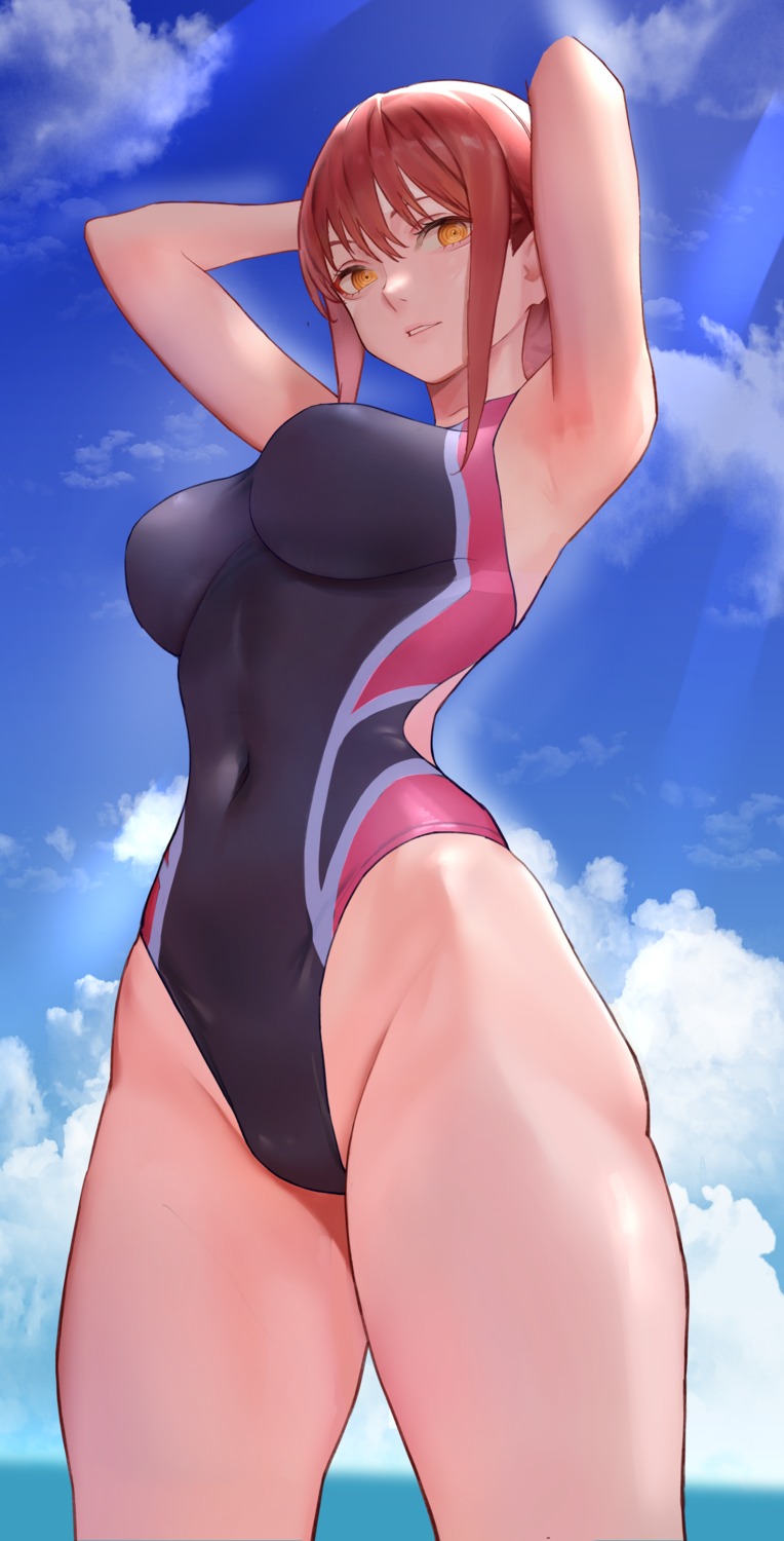 chainsaw_man makima_(chainsaw_man) sawatari_kazuma swimsuits