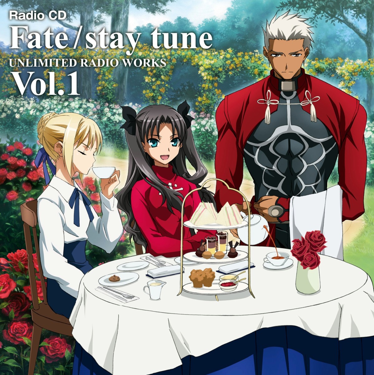 archer disc_cover fate/stay_night fujii_maki saber toosaka_rin