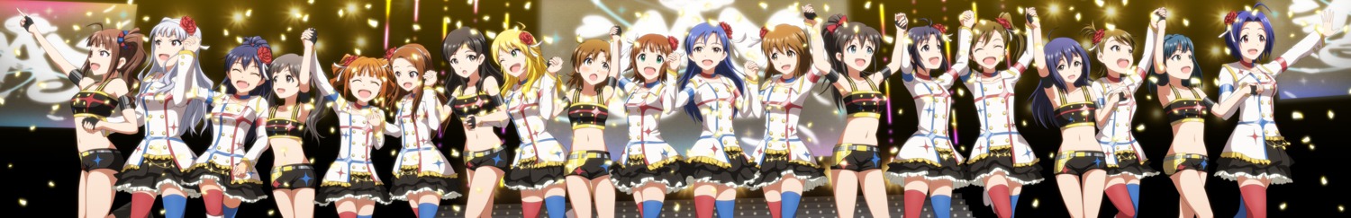 amami_haruka futami_ami futami_mami ganaha_hibiki hagiwara_yukiho hakozaki_serika hoshii_miki kikuchi_makoto kisaragi_chihaya kitazawa_shiho kouchou_(artist) minase_iori miura_azusa mochizuki_anna nanao_yuriko satake_minako shijou_takane takatsuki_yayoi the_idolm@ster the_idolm@ster_million_live! thighhighs yabuki_kana yokoyama_nao