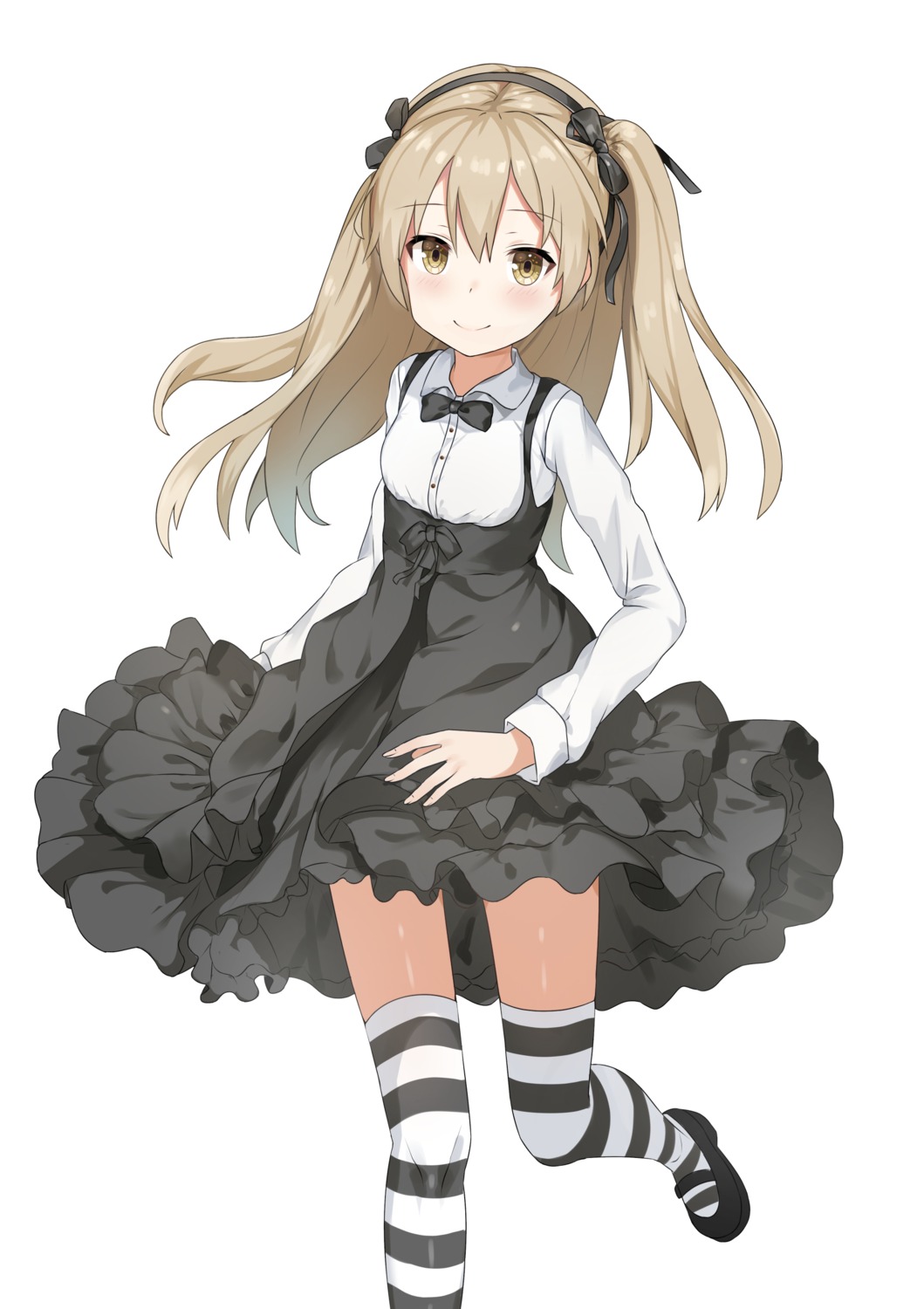 girls_und_panzer shimada_arisu skirt_lift thighhighs unscpro