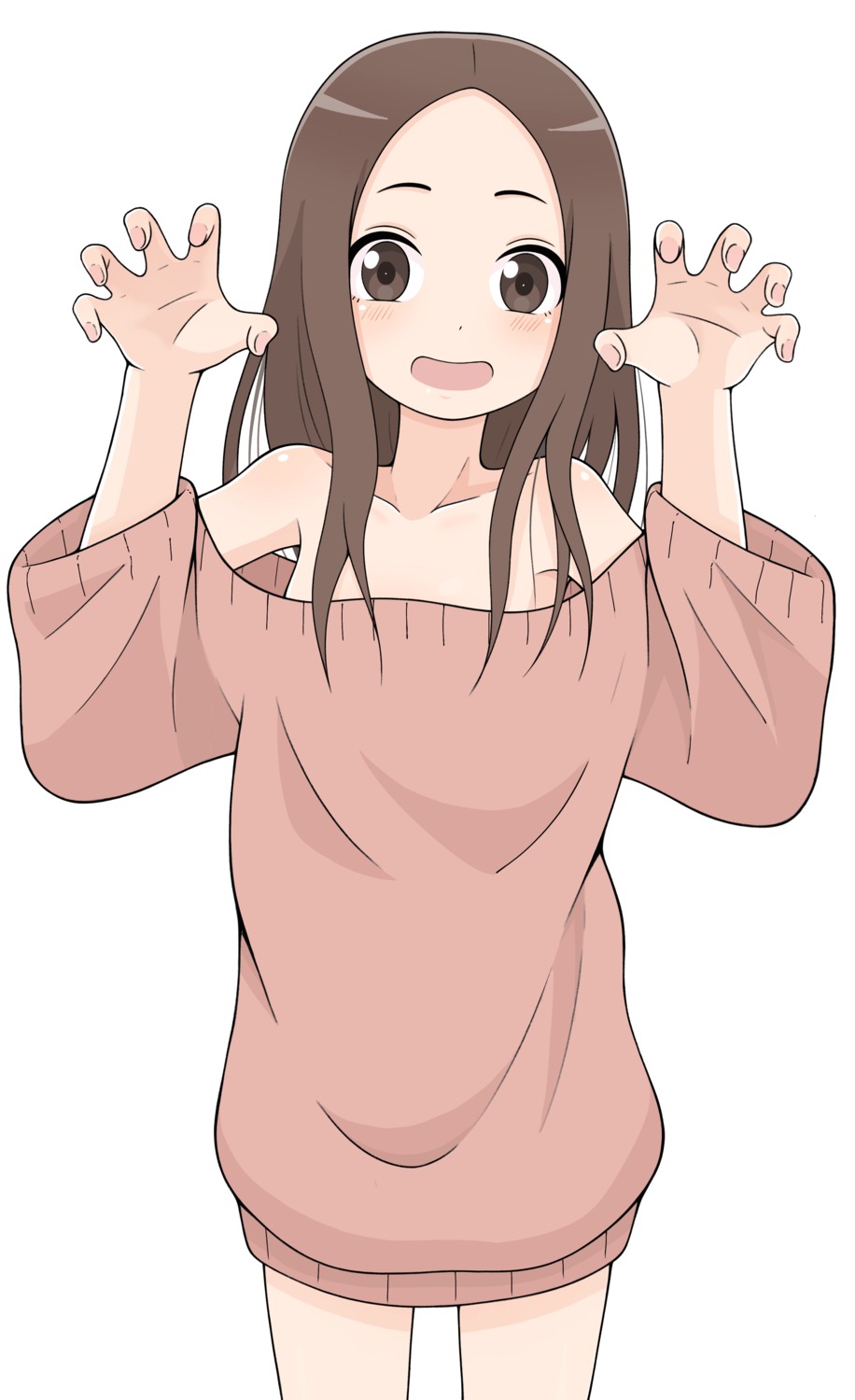 dress ito_kashiwamochi karakai_jouzu_no_takagi-san no_bra sweater takagi-san