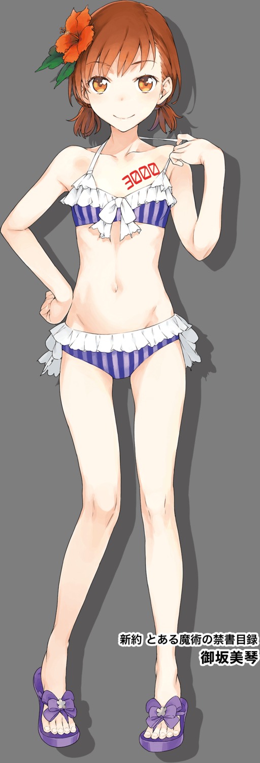 bikini haimura_kiyotaka misaka_mikoto shinyaku_to_aru_majutsu_no_index swimsuits tattoo to_aru_majutsu_no_index transparent_png