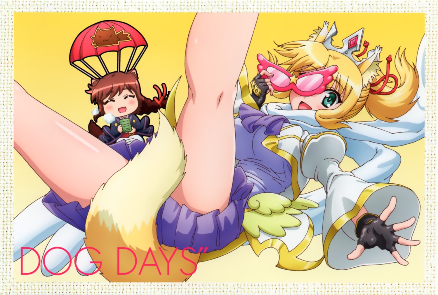 animal_ears brioche_d'arquien chibi dog_days tail yukikaze_panettone