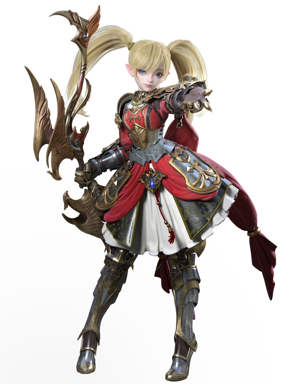 armor cg heels lineage_2 pointy_ears weapon