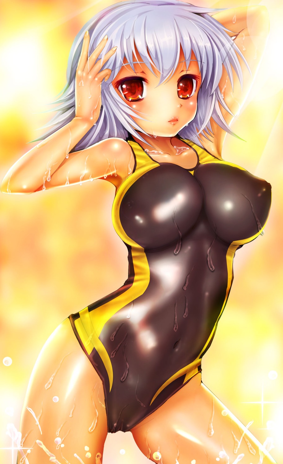 ben-to cameltoe erect_nipples swimsuits teruru wet yarizui_sen