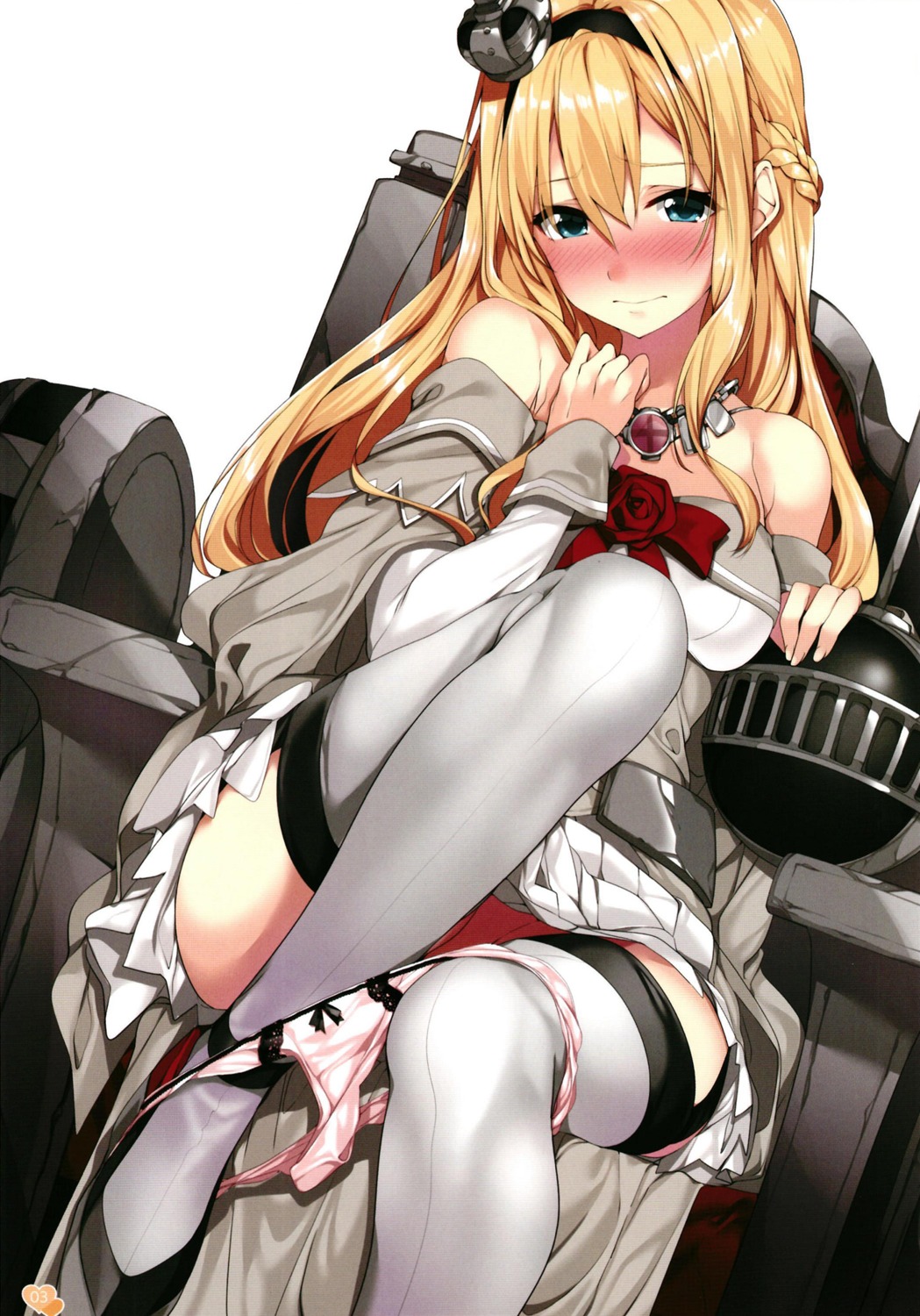 g.g.t. gintarou kantai_collection pantsu panty_pull stockings thighhighs warspite_(kancolle)