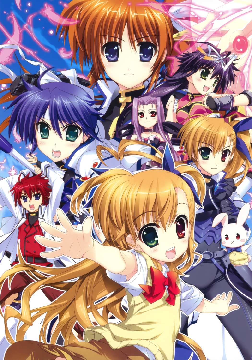 corona_timir erio_mondial fujima_takuya heterochromia lutecia_alpine mahou_shoujo_lyrical_nanoha mahou_shoujo_lyrical_nanoha_vivid rio_wezley sacred_heart seifuku subaru_nakajima takamachi_nanoha vivio