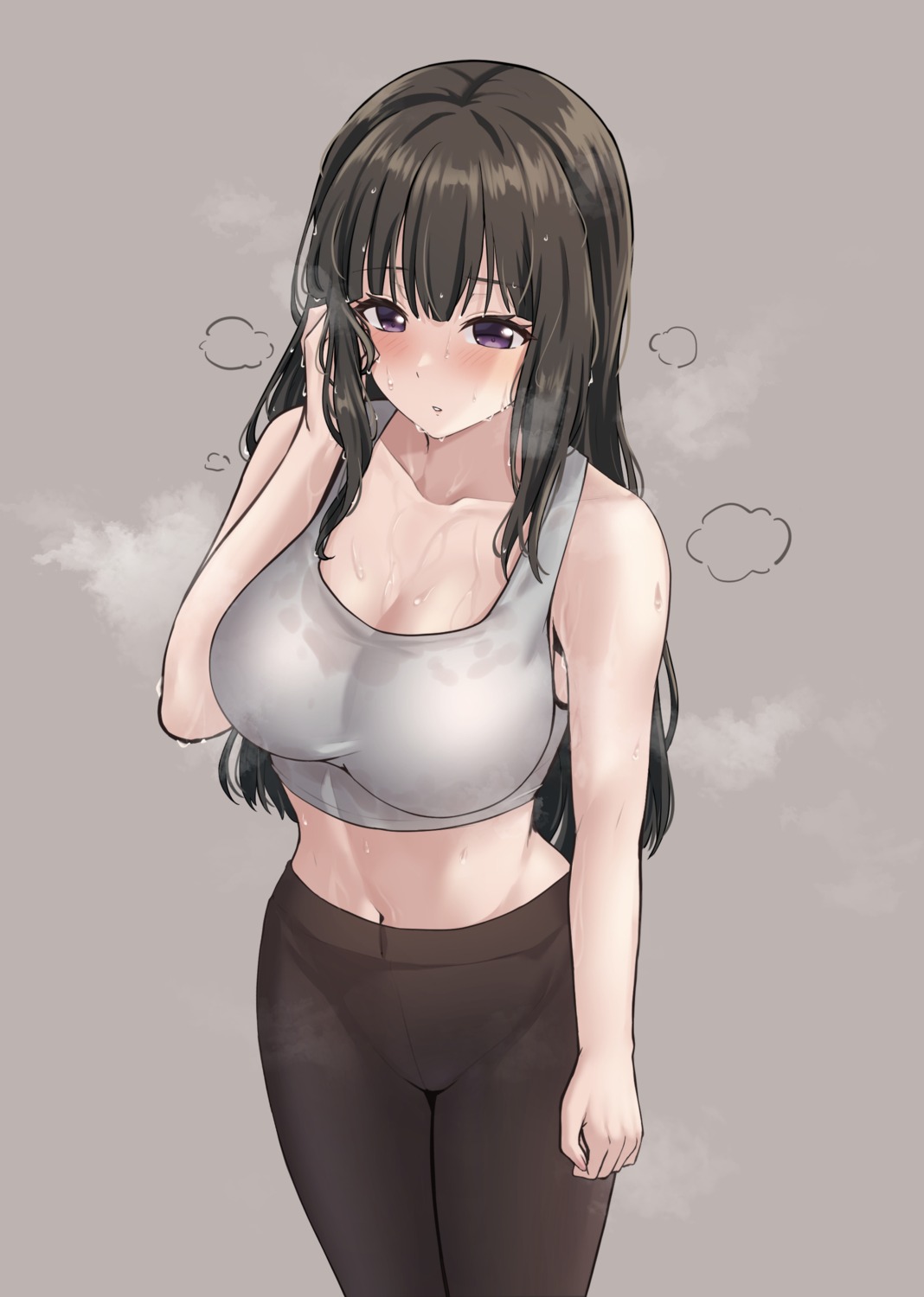 bang_dream! ptal see_through shirokane_rinko wet wet_clothes