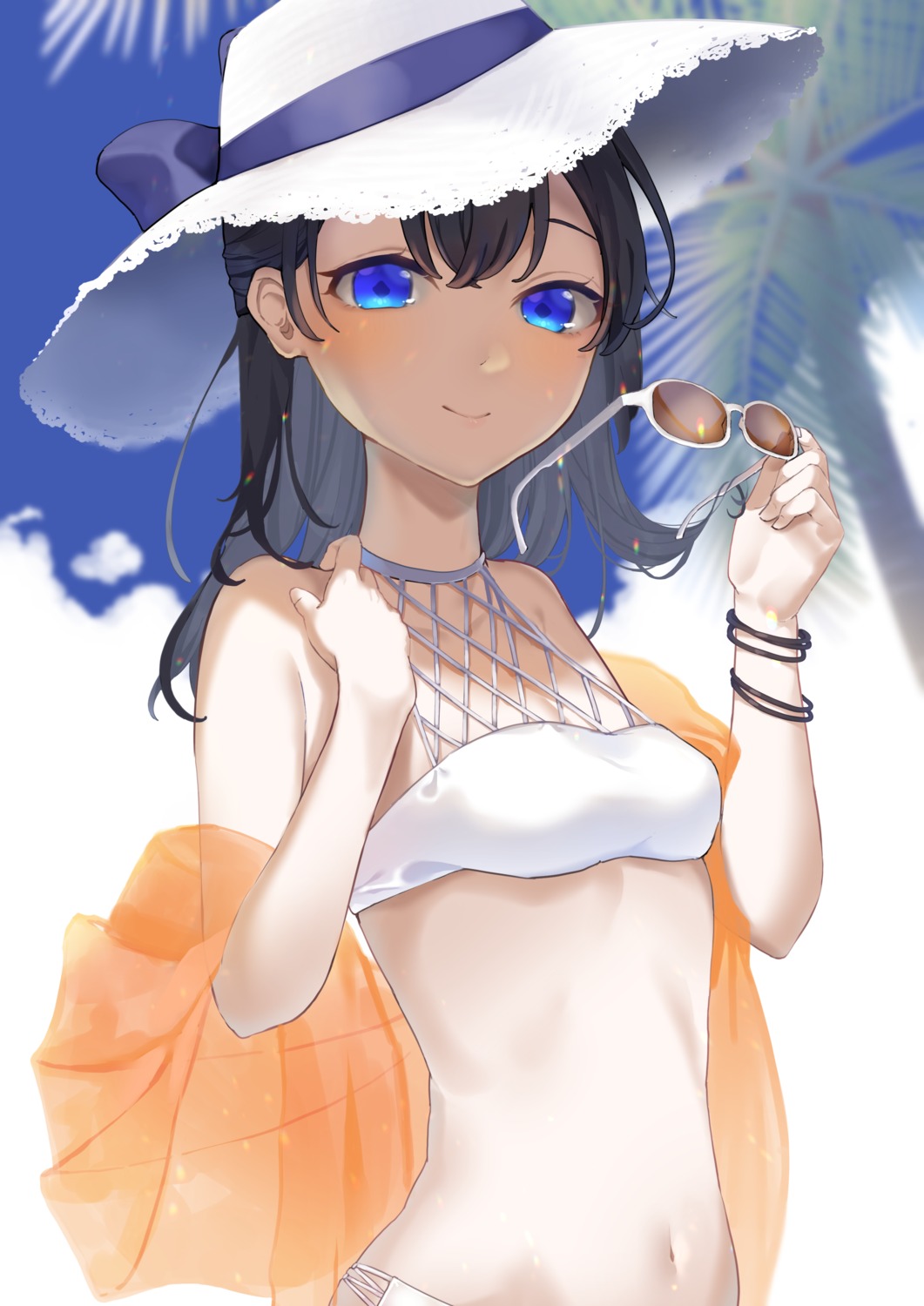 bikini hoshi_no_yurara megane swimsuits