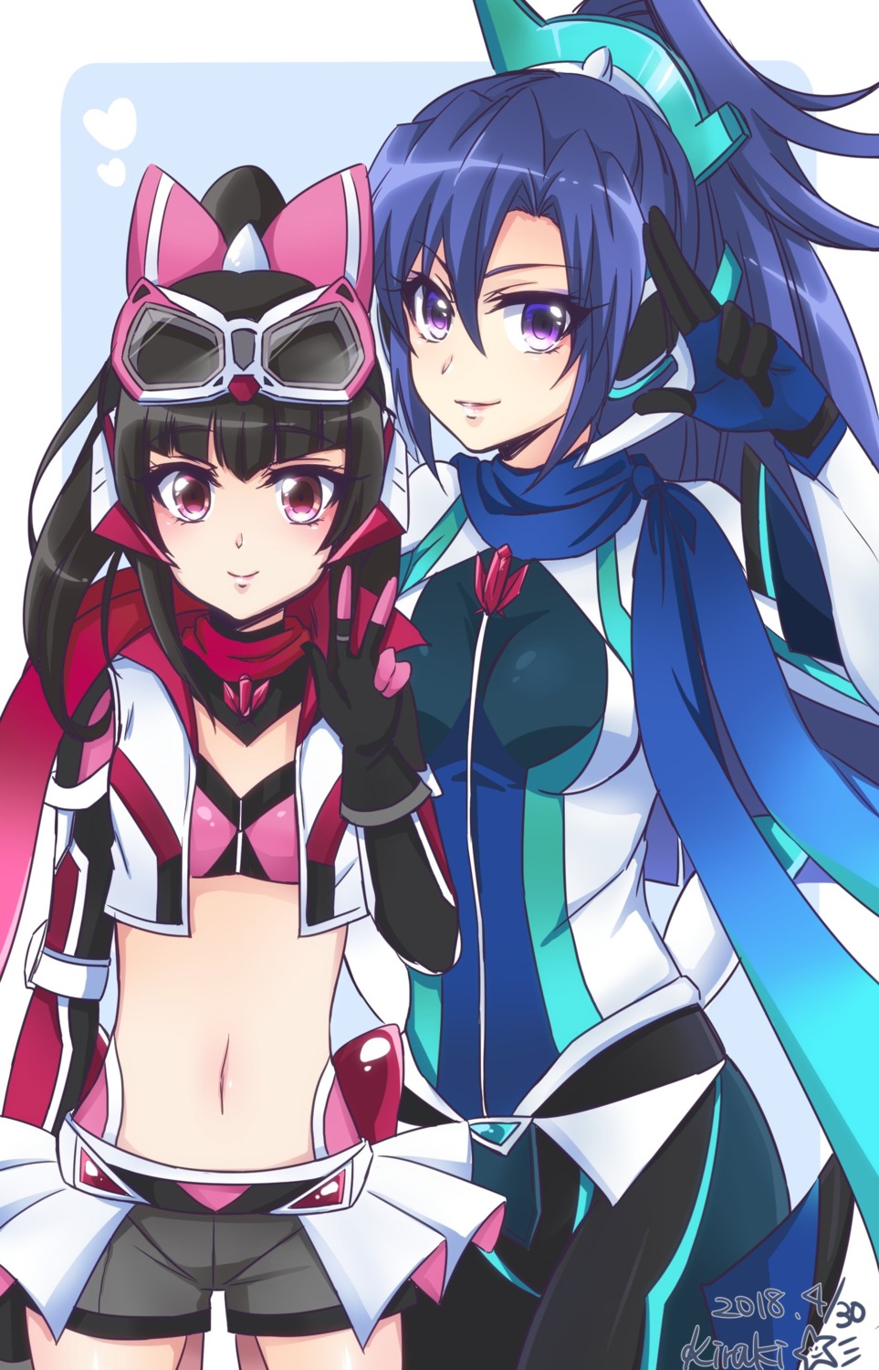 bikini_armor bodysuit kazanari_tsubasa kiraki open_shirt senki_zesshou_symphogear tsukuyomi_shirabe