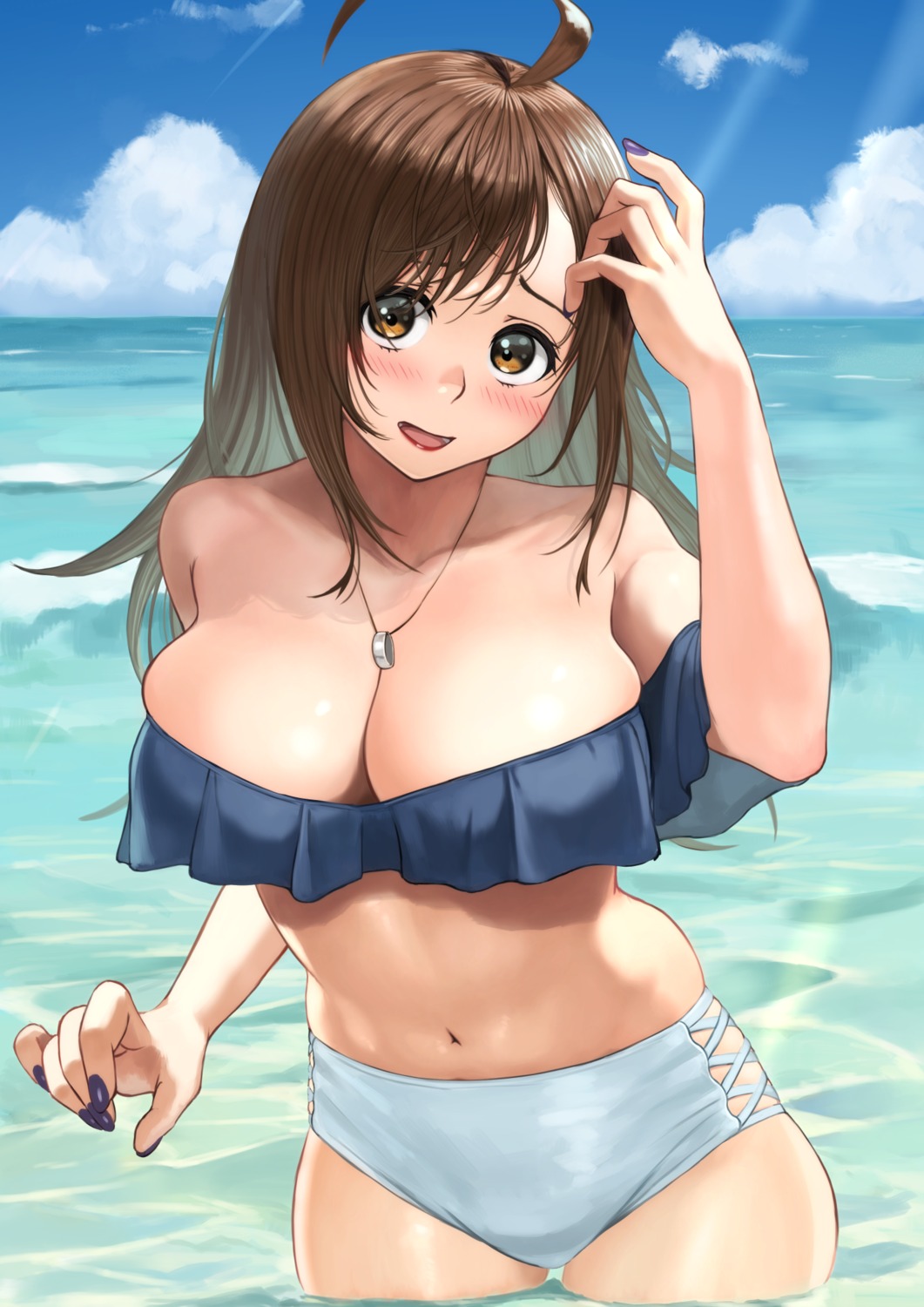 bikini izawa_(bhive003) kono_subarashii_sekai_ni_shukufuku_wo! swimsuits wet wiz