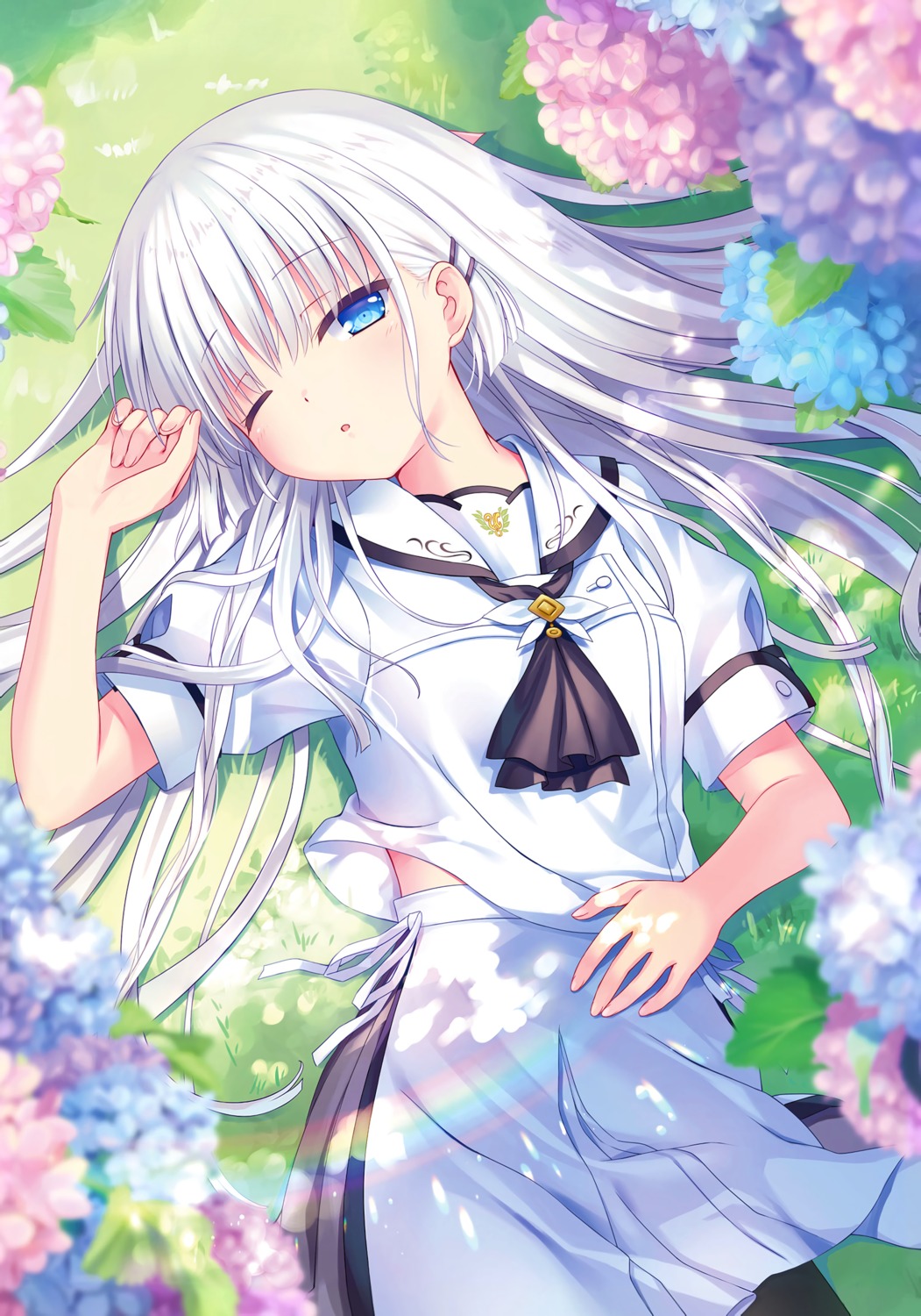 key na-ga naruse_shiroha seifuku summer_pockets summer_pockets_reflection_blue