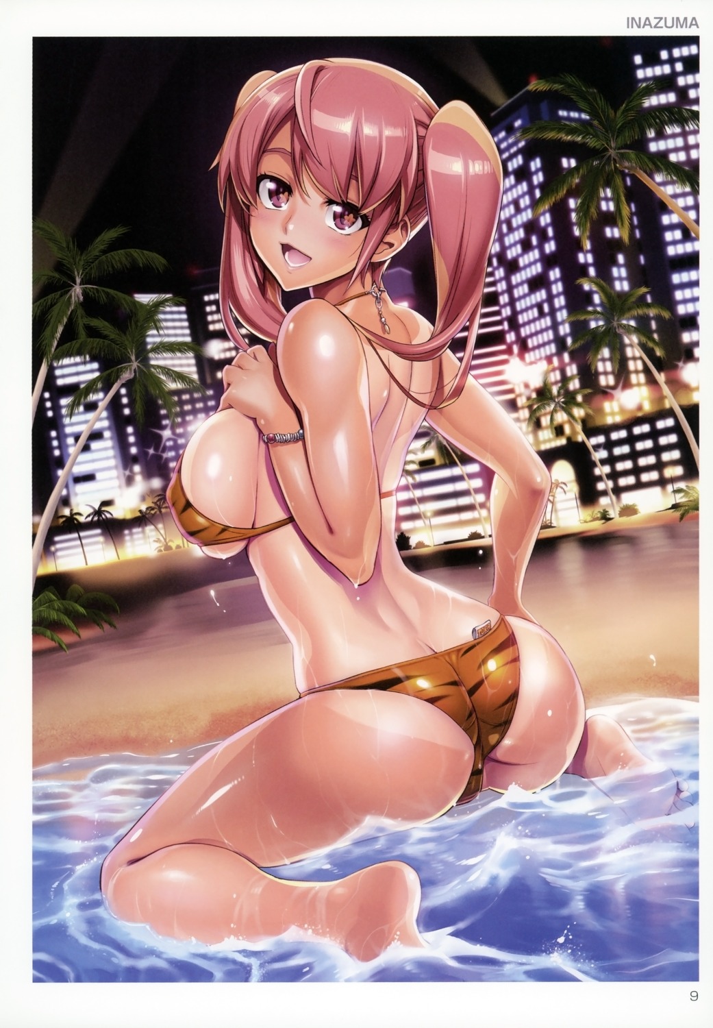 ass bikini cameltoe feet inazuma swimsuits tan_lines toranoana wet