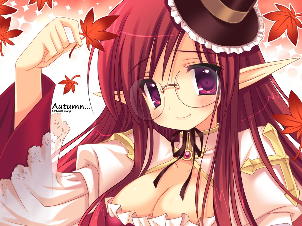 archbishop cleavage elf emily megane pointy_ears ragnarok_online