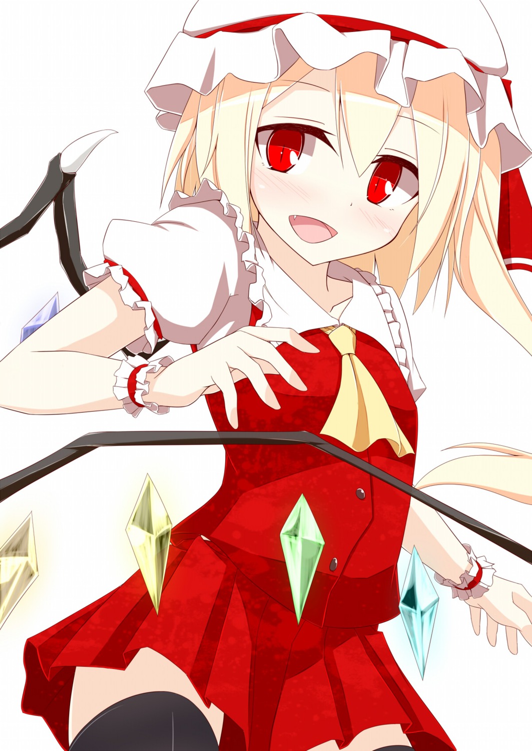 flandre_scarlet pspmaru thighhighs touhou wings