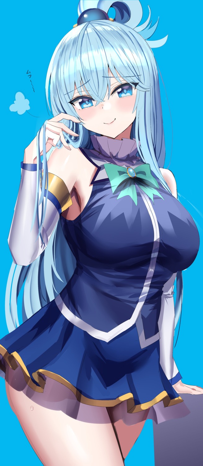 aqua_(konosuba) hanasaka_houcha kono_subarashii_sekai_ni_shukufuku_wo! see_through