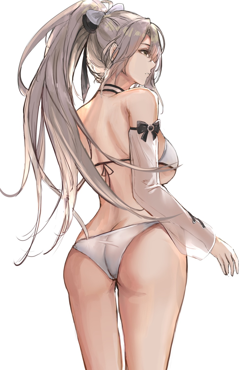 ass azur_lane bikini drake_(azur_lane) liaowen see_through sketch swimsuits thong