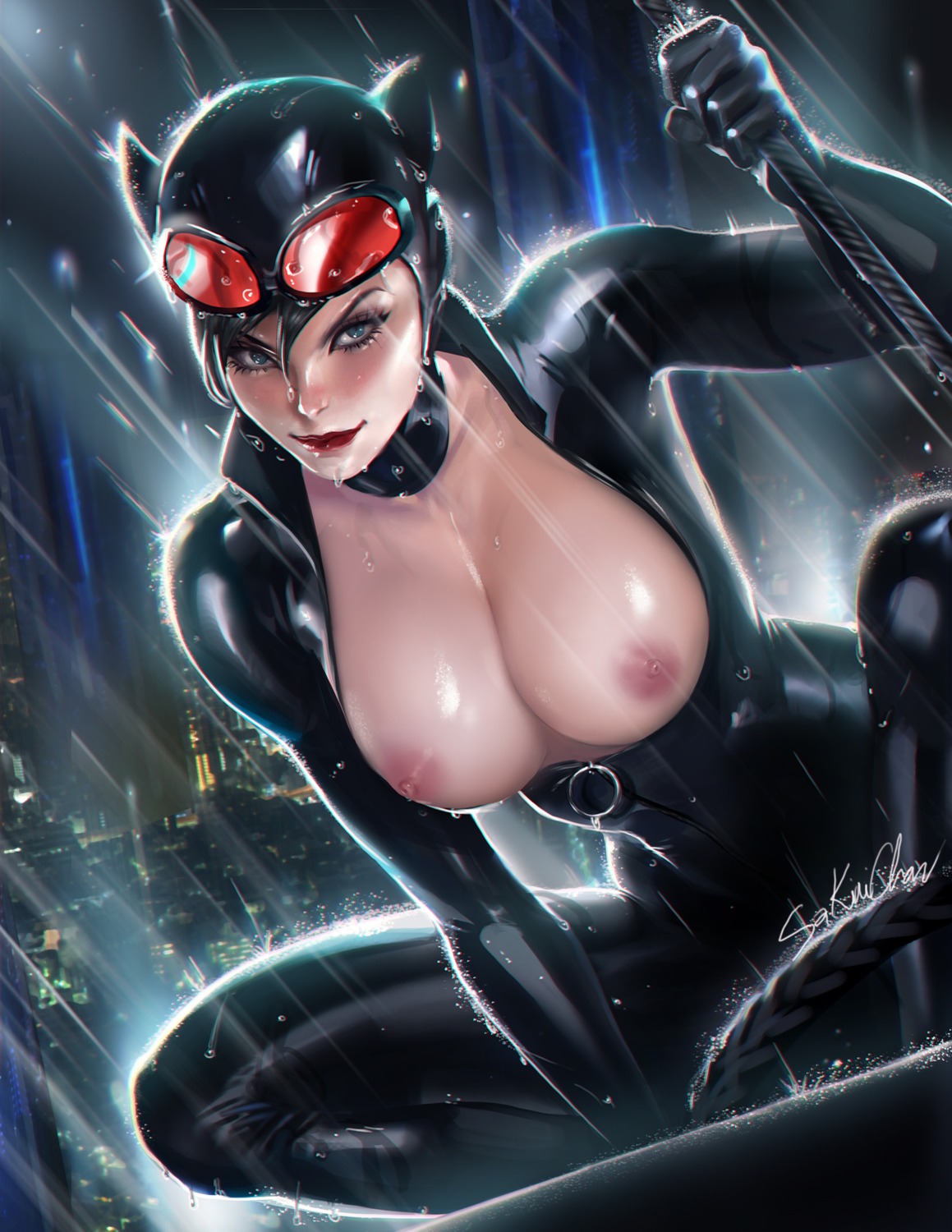 Catwoman nipples