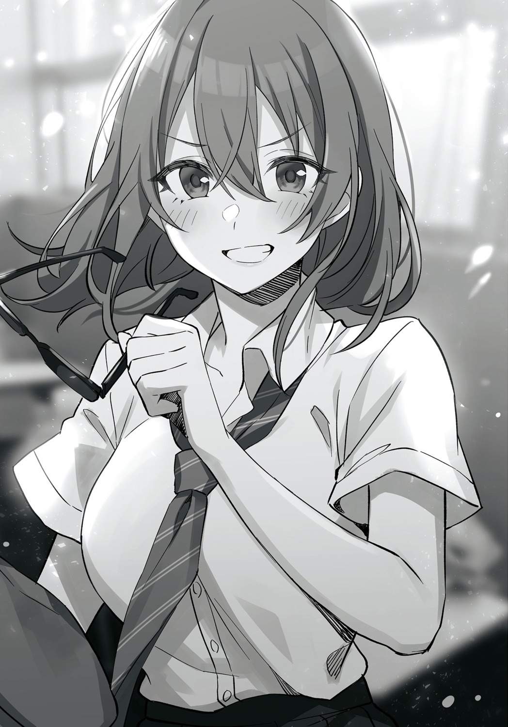 kohinata_iroha megane monochrome seifuku tomari tomodachi_no_imouto_ga_ore_nidake_uzai