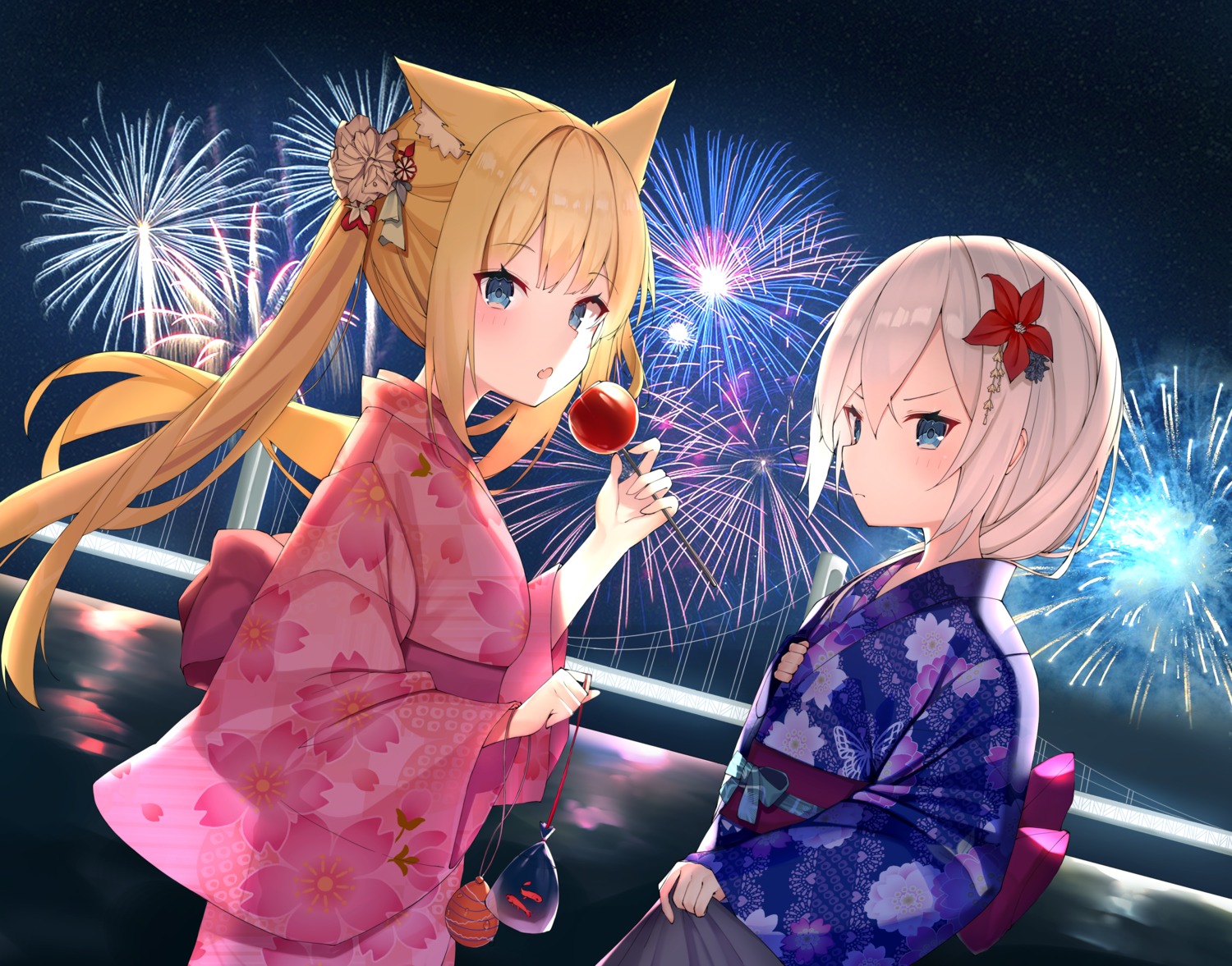 animal_ears rui_p yukata