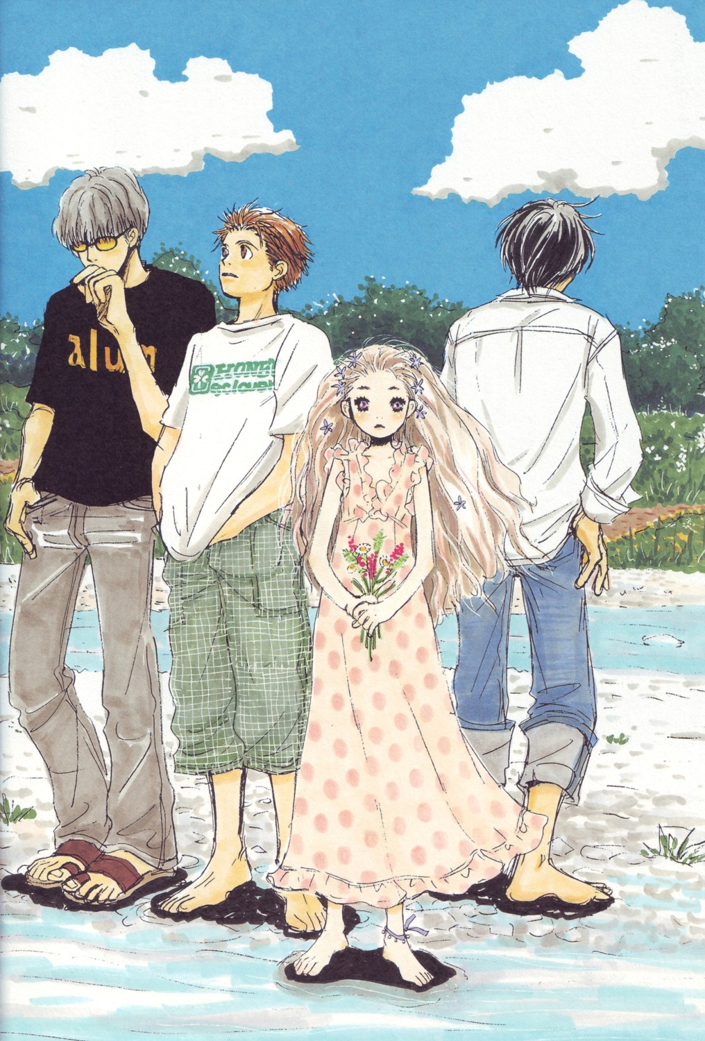 hanamoto hagumi honey and clover mayama takumi morita shinobu takemoto