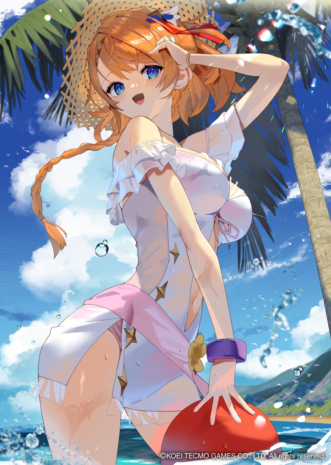 atelier atelier_resleriana koei_tecmo resna_sternenlicht scottie see_through swimsuits wet wet_clothes