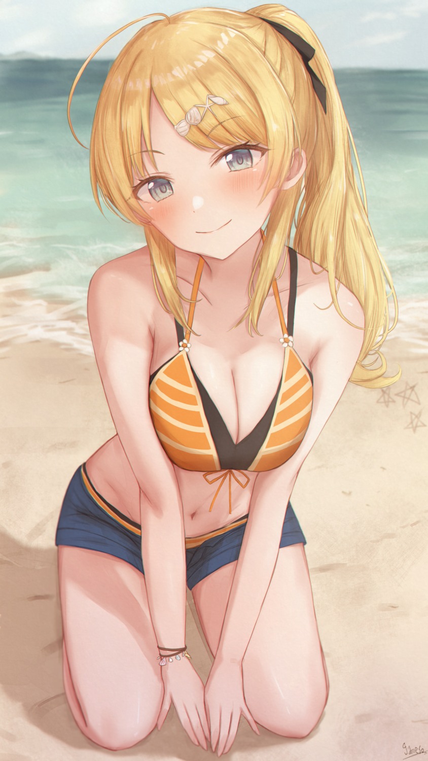 bikini cleavage gameso hachimiya_meguru swimsuits the_idolm@ster the_idolm@ster_shiny_colors