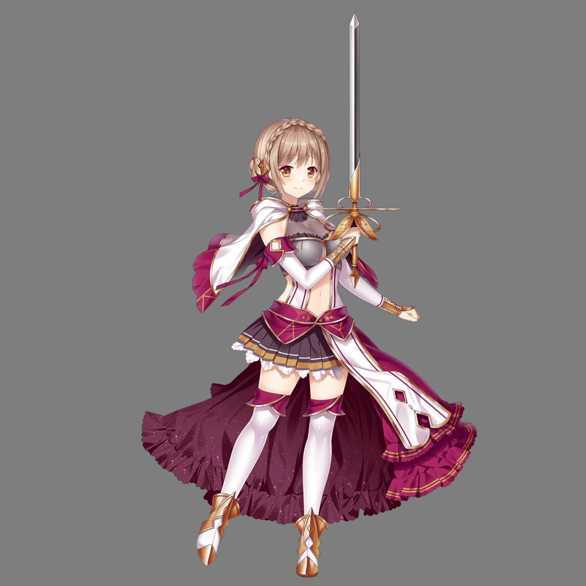 armor hoshi_no_girls_odyssey sword thighhighs transparent_png