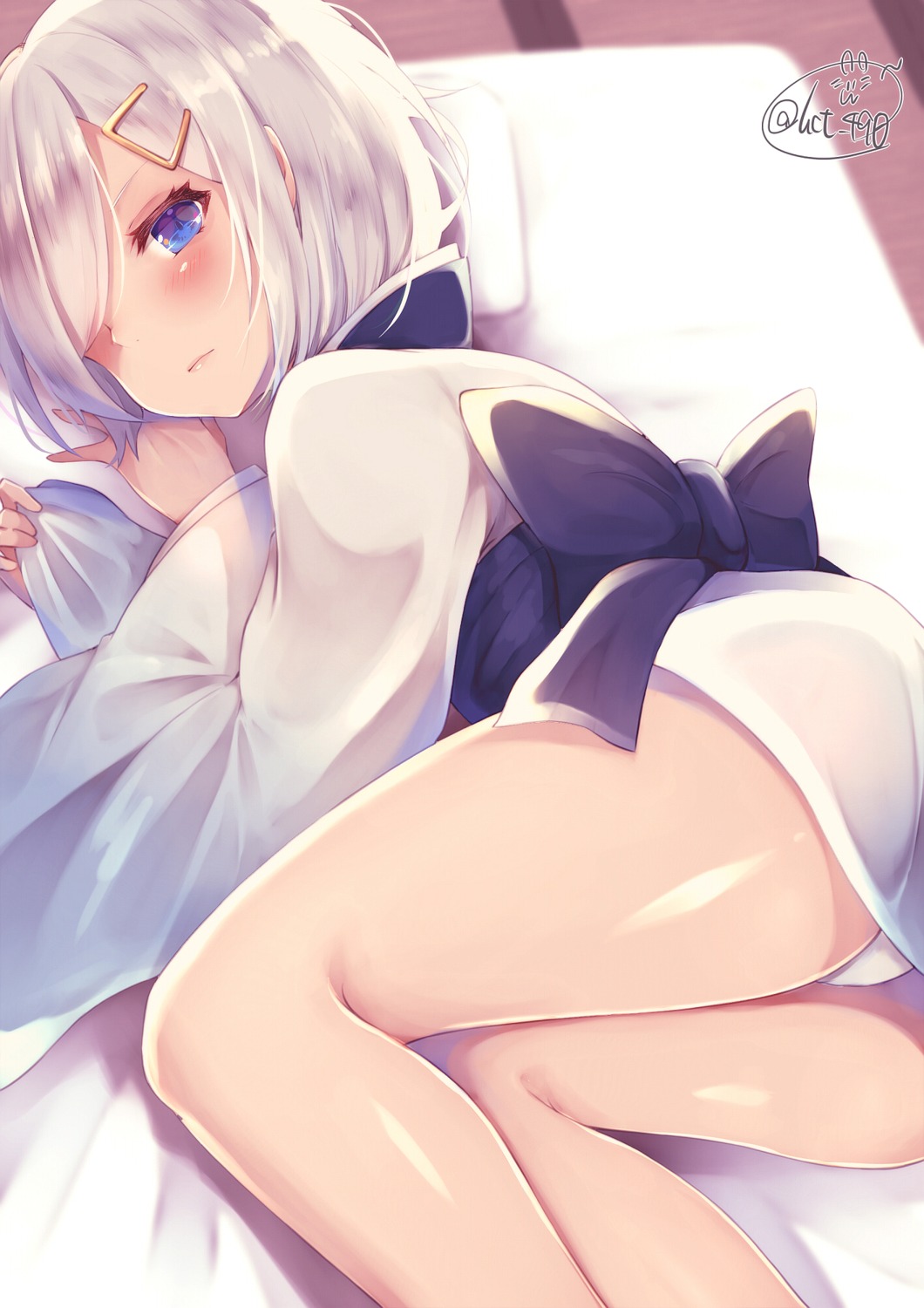 chita_(ketchup) hamakaze_(kancolle) kantai_collection pantsu yukata