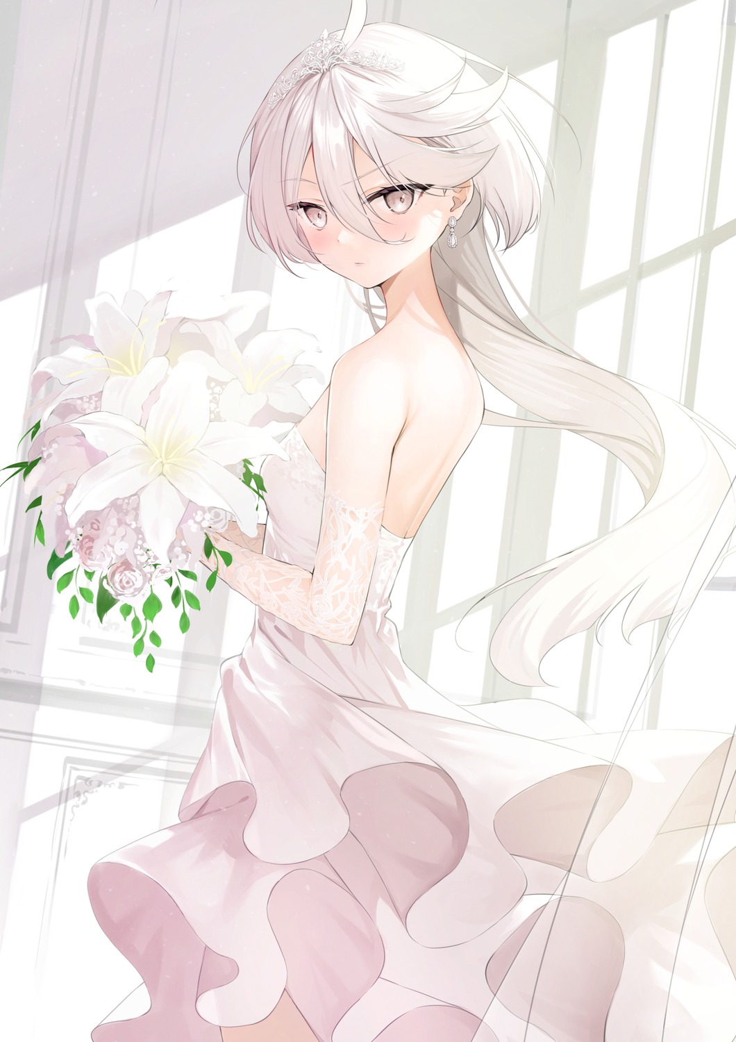 dress gundam gundam_suisei_no_majo miorine_rembran takumi11 wedding_dress