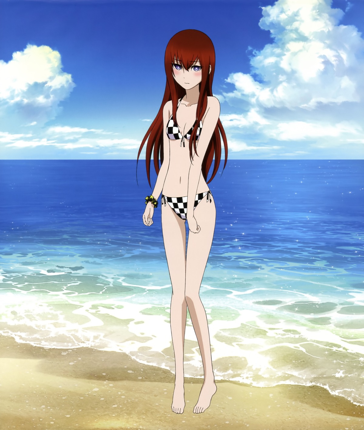 bikini cleavage makise_kurisu steins;gate swimsuits