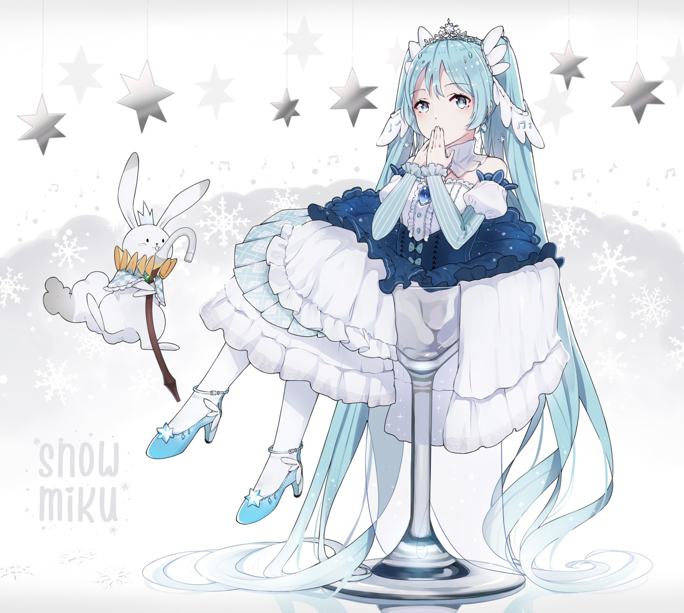 dress gkn hatsune_miku heels vocaloid yuki_miku