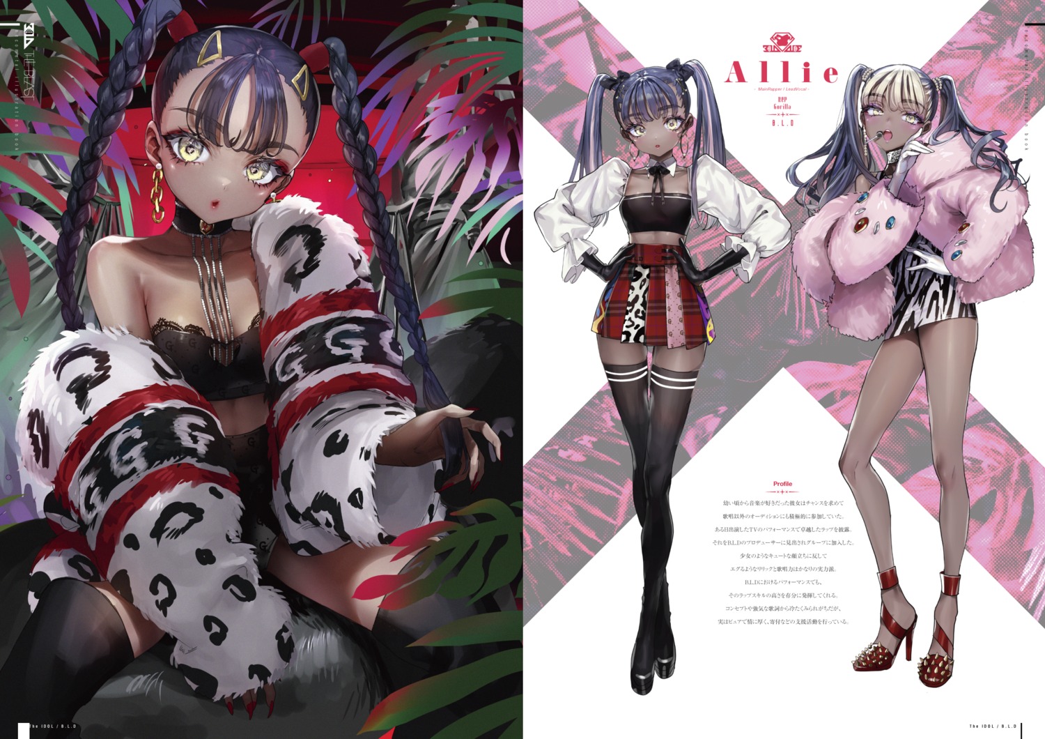 bra dress heels nekometaru thighhighs